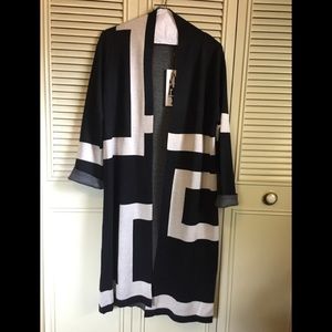 Vertigo Color-Block Sweater Coat in XL NWT $268
